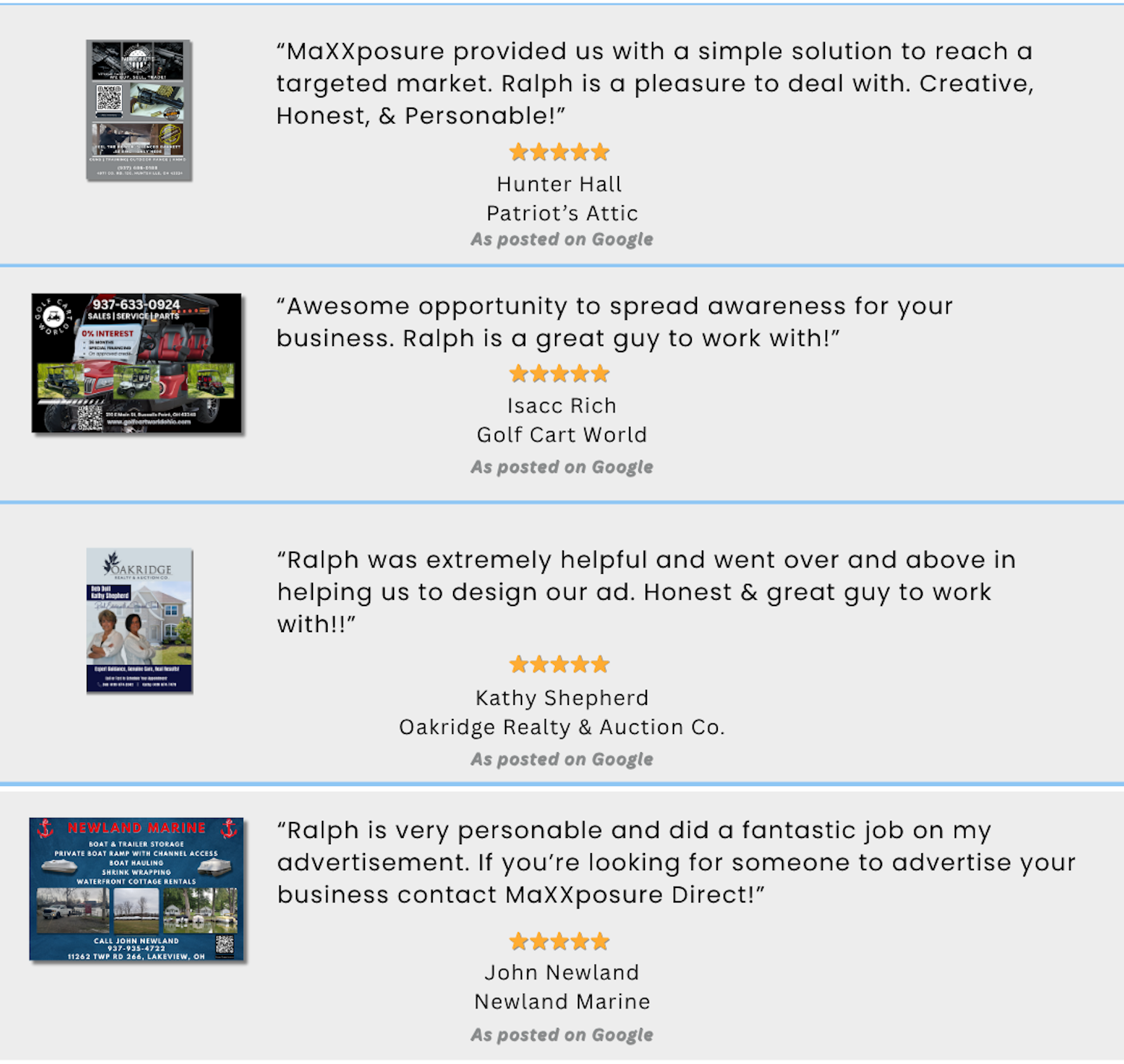 Customer Reviews Design Section